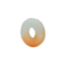 Charger l'image dans la galerie, Bud'z Jouet en caoutchouc lumineux pour chien - Beigne à pointes - Orange - 12.5 cm