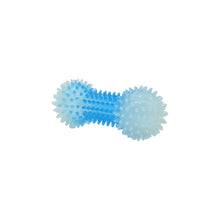 Charger l'image dans la galerie, Bud'z Jouet en caoutchouc lumineux pour chien - Haltère à pointes - Bleu - 16 cm