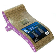 Charger l'image dans la galerie, Griffoir Catit Style avec herbe à chats - Forme de fauteuil - Motif Butterfly violet