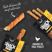Charger l'image dans la galerie, Dogit Gâteries Snack Bar - Spirales de peau de bœuf enrobées de poulet - 12,7 cm - Paquet de 6