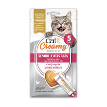 Charger l'image dans la galerie, Gâterie à lécher Catit Creamy Booster pour chats âgés - Recette au poulet - Paquet de 5
