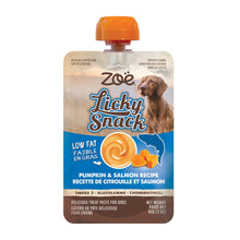 Charger l'image dans la galerie, Gâterie à lécher Licky Snack Zoë - Citrouille et saumon - Sachet de 85 gr (3 oz)