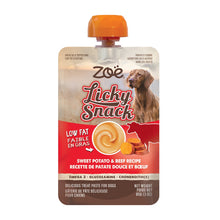 Charger l'image dans la galerie, Gâterie à lécher Licky Snack Zoë - Patate douce et boeuf - Sachet de 85 gr (3 oz)