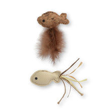 Charger l'image dans la galerie, Jouet Catit pour chats - Poissons avec raphia et plumes - Paquet de 2