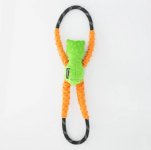 Charger l'image dans la galerie, Jouet pour chien peluche Zippy Paws - Rope tugz Grenouille