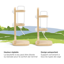 Charger l'image dans la galerie, Living World Support en bois SPLASH pour bouteille à eau - 14 x 12 x 28 cm