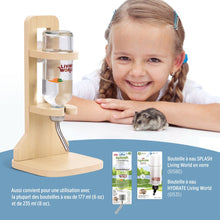 Charger l'image dans la galerie, Living World Support en bois SPLASH pour bouteille à eau - 14 x 12 x 28 cm