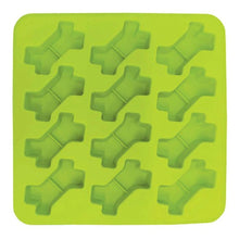 Charger l'image dans la galerie, Messy Mutts Moules à biscuits pour cuire et congeler en forme d'os - Bleu et vert (Paquet de 2)