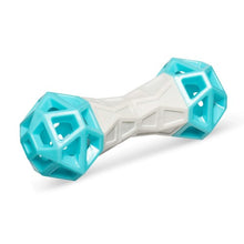 Charger l'image dans la galerie, Messy Mutts "Totally Pooched, Flex 'N Squeak" Jouet os en caoutchouc pour chien, Bleu