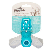 Charger l'image dans la galerie, Messy Mutts "Totally Pooched, Squeak N' Stuff" Jouet en caoutchouc pour chien - Gris et bleu