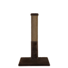 Charger l'image dans la galerie, Noba Classic griffoir 28" - Fausse fourrure brune \ corde de fique brune