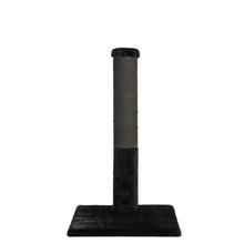 Charger l'image dans la galerie, Noba Classic griffoir 28" - Fausse fourrure noire \ corde de fique charbon