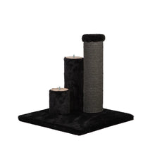 Charger l'image dans la galerie, Noba Evolution - 4 en 1 Griffoir Évolutif - Fausse fourrure noire / Corde charcoal