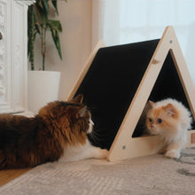 Charger l'image dans la galerie, Noba Origin Le Tipi - Tente griffable pour chat - Gris - Triangle