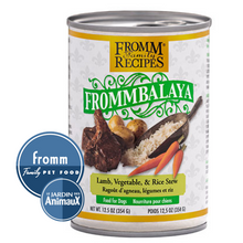 Charger l'image dans la galerie, Conserve pour chien FROMMBALAYA - Caisse de 12- RAGOÛT D'AGNEAU, LÉGUMES ET RIZ