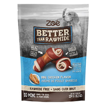 Charger l'image dans la galerie, Os Better than Rawhide Zoë - Mini - Poulet BBQ - 234 gr (8,2 oz) - Paquet de 10