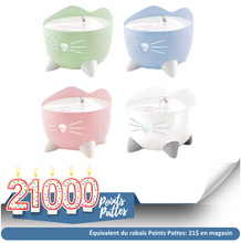 Charger l'image dans la galerie, Catit PIXI abreuvoir pour chat 2.5L Blanc, Bleu, Rose, Vert