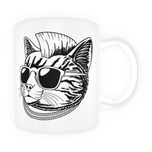 Charger l'image dans la galerie, Tasse en céramique-Thème animaux-Chat Punk