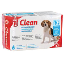 Charger l'image dans la galerie, Couches jetables Dogit Clean, moyennes, paquet de 12 - Boutique Le Jardin Des Animaux -entrainement proprrtéBoutique Le Jardin Des Animaux70503