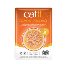 Charger l'image dans la galerie, Garniture Divine Shreds pour chats, Poulet avec saumon et citrouille, 75 g - Boutique Le Jardin Des Animaux -Gâterie pour chatBoutique Le Jardin Des Animaux44681