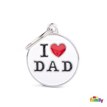 Charger l'image dans la galerie, Médaille collection Charms, "I LOVE DAD", MOYEN - Boutique Le Jardin Des Animaux -médailleBoutique Le Jardin Des AnimauxCH17MLOVEDAD