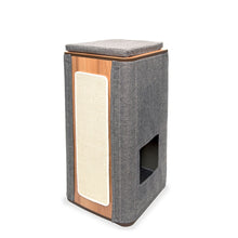 Charger l'image dans la galerie, Meuble Cubo Tower Vesper – gris, arbre à chat - Boutique Le Jardin Des Animaux -Griffoir, meuble et litBoutique Le Jardin Des Animaux52094