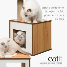 Charger l'image dans la galerie, Meuble Double Vesper, arbre à chat - Boutique Le Jardin Des Animaux -Griffoir, meuble et litBoutique Le Jardin Des Animaux52074