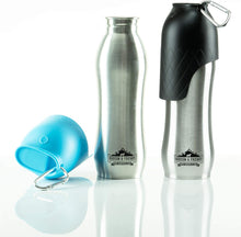 Charger l'image dans la galerie, Grandes bouteilles d'eau en acier inoxydable avec couvercle pour chien, capacité de 700 ml
