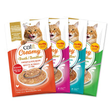 Charger l'image dans la galerie, Bouillon Catit Creamy au thon et saumon - Paquet de 4 x 40 gr
