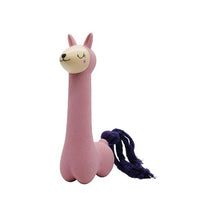 Charger l'image dans la galerie, Bud'z Jouet en latex avec "Squeaker" - Lama - Rose à queue mauve
