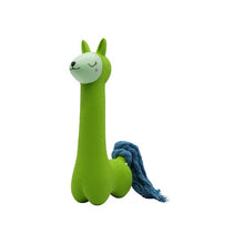 Charger l'image dans la galerie, Bud'z Jouet en latex avec "Squeaker" - Lama - Vert à queue bleue
