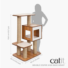 Charger l'image dans la galerie, Meuble Catit Vesper Base Géante - Noyer - 89 x 64 x 133 cm
