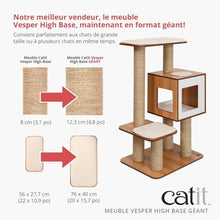 Charger l'image dans la galerie, Meuble Catit Vesper Base Géante - Noyer - 89 x 64 x 133 cm
