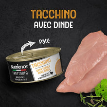 Charger l'image dans la galerie, Conserve pour chat Nutrience Trattoria 85 gr - Pâté avec dinde
