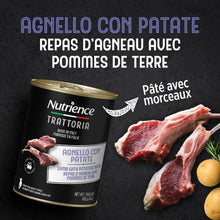 Charger l'image dans la galerie, Conserve pour chien Nutrience Trattoria 400 gr - Pâté à l'agneau avec pommes de terre
