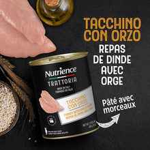 Charger l'image dans la galerie, Conserve pour chien Nutrience Trattoria 400 gr - Pâté à la dinde avec orge
