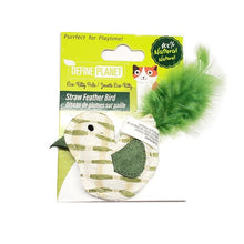 Charger l'image dans la galerie, Define Planet Jouet pour chat - Oiseau de plumes sur paille
