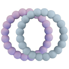 Charger l'image dans la galerie, Dexypaws Jouet à mâcher durable pour chien - Duo d'anneaux, Lilas &amp; bleu
