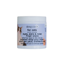 Charger l'image dans la galerie, Dexypaws Lingettes doigt pour chat - Soins des yeux, oreilles &amp; nez - Sans parfum
