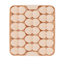 Charger l'image dans la galerie, Dexypaws Tapis De Léchage En Silicone "cache-cache" Carré, Beige
