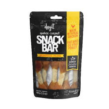 Charger l'image dans la galerie, Dogit Gâteries Snack Bar - Pilons de poulet et peau de bœuf - 7,5 cm - 100 gr
