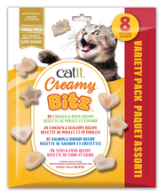 Charger l'image dans la galerie, GÂTERIES CATIT CREAMY BITZ  Paquet de 8 assorti

