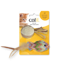 Charger l'image dans la galerie, Jouet Catit pour chats - Poisson tissé en paille et balle en ratine
