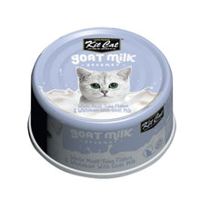 Charger l'image dans la galerie, Conserve pour chat Kit Cat - Thon blanc effiloché et Poisson blanc au lait de chèvre 70g
