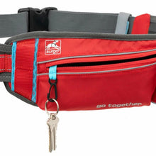 Charger l'image dans la galerie, Kurgo Ceinture d'excursion / de coureur "On-Trail" ajustable, Rouge et bleu
