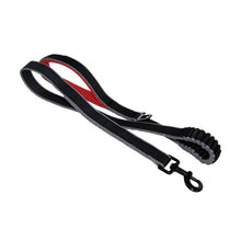 Charger l'image dans la galerie, Kurgo Laisse "Springback", Noire avec poignée rouge
