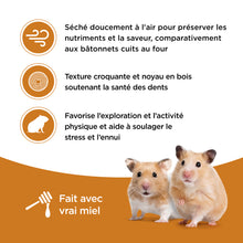 Charger l'image dans la galerie, Living World gâteries pour hamster - Bâtonnets au miel - paquet de 2 - 90 gr
