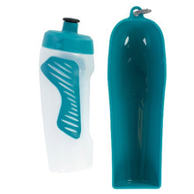 Charger l'image dans la galerie, Messy Mutts Bouteille d'eau de voyage compressible avec bol amovible - Bleue
