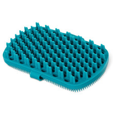 Charger l'image dans la galerie, Messy Mutts Brosse de toilettage à double face en silicone - Bleue
