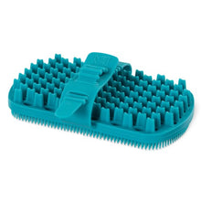 Charger l'image dans la galerie, Messy Mutts Brosse de toilettage à double face en silicone - Bleue
